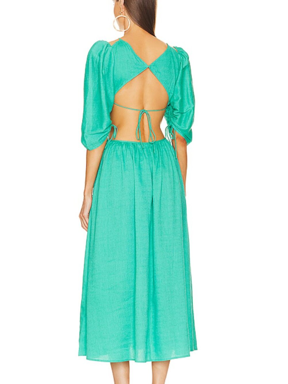 Cult Gaia Charlize Dress in Erba Nubby Faille - Picture 4 of 6